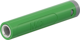 4 mm socket, crimp connection, 1.0 mm², mounting Ø 8 mm, green, 64.2062-25