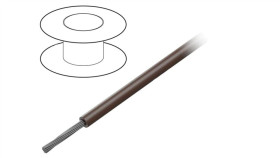 3053 Br005 Przewód Na Rolce O Długości 30,5M Linka Cu, 300V Pvc Brązowy 20 Awg