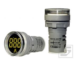 Miernik AD16-22VM/W;biały;22mm; zakres 20-500VAC woltomierz