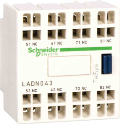Blok styków pomocniczych Schneider Electric 4NC LADN