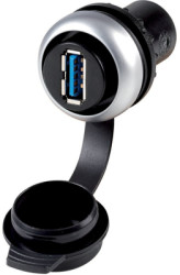 USB-A panel socket, 9 pole, USB 3.0, 147539