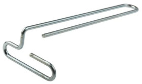 Uchwyt narzędziowy do montażu na panelu ściennym, w zestawie: Rozmiar 8 czop panelu z nawiewem, Miękka stal