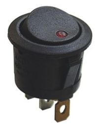 PRZEŁĄCZNIK KLAWISZOWY SMRS101-6LDG 1A/250V ON-OFF CZERWONY PODŚWIETLANY 230V (PRZEL496)