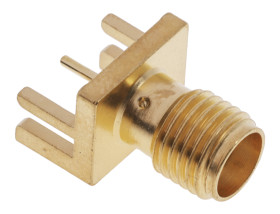 Złącze koncentryczne Montaż na krawędzi Żeński 50Ω typ złącza Złącze SMA 0 to 18GHz Lutowane