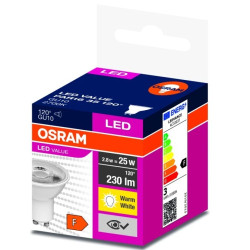 Żarówka LED VALUE PAR16 25 GU10 2,8W 230lm 2700K 827 120st. 4058075198944