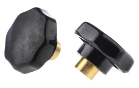 Pokrętło mocujące M10 długość gwintu: 15mm średnica pokrętła 44mm średnica gwintu: 10mm Z wieloma pokrętłami Otwór