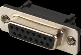 114-15-2-00-00-60 D-SUB socket, 15-pin, for IDC ribbon cable