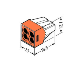 Szybkozłączka WAGO 4x2.5mm2
