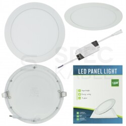 Plafon okrągły podtynkowy LED 18W 1350lm 4000K barwa NW biała neutralna biały BOWI