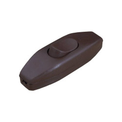 Włącznik przelotowy na kabel 230V 2,5A 2-poz 1-tor 1xNO lutowany brązowy