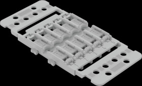 221-2515 Fixing adapter with locking foot and 5-fold strain relief