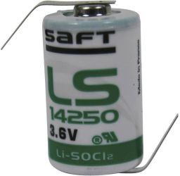 Bateria 1/2 AA Saft LS14250HBG, 3.6 V, 1200 mAh, litowe, Z-końcówka do lutowania, 1 szt.