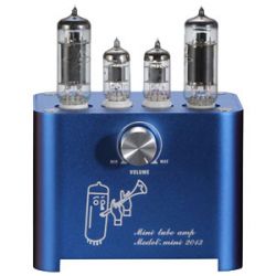 Wzmacniacz lampowy HIFI 3W+3W niebieska obudowa