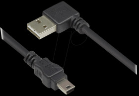 3310-EU005W USB 2.0 EASY male A &gt; male mini-B, 0,5m