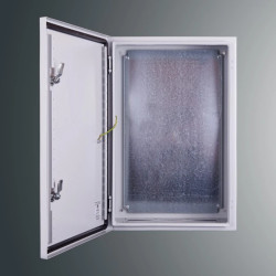 Obudowa n/t z płytą montaż PSH 604020 PROFIT 600x400x200 IP65 IK10 RAL7035 zamek herm.-D5