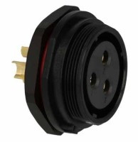 SPP2912-3GZ-P Gniazdo 3 pin, zakręcane na obudowę, zakręcany, wodoodporny - gwint zewnętrzny (50A)