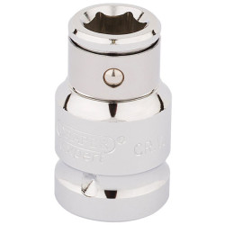 Draper Expert 16811 1/2&quot; Sq. Dr. x 10mm Hexagon Screwdriver Bit Holding Socket