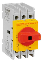 Rozłącznik izolacyjny 3P 16A pokrętło żółto/czerwone GA016ARY