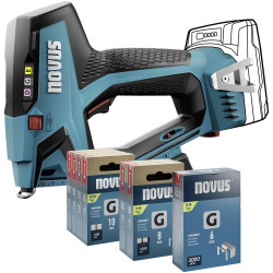 Novus 031-0374 J-551 Battery Stapler, 6-14mm Staples, 18V Li-Ion Battery