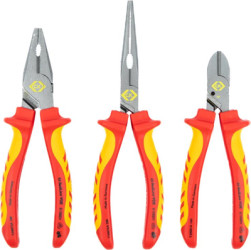 RedLine VDE Pliers Set, 3-pcs