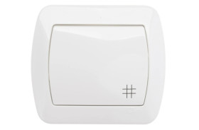 Simon Akord Łącznik krzyżowy z podświetleniem biały AW7L/11