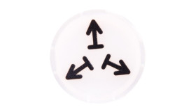 Soczewka Przycisku 22Mm Płaska Biała Z Symbolem Zwolnienie M22-Xdl-W-X15 218313