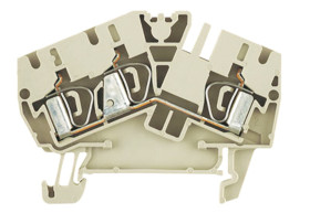 Blok zacisków przelotowych Weidmuller poziomy: Pojedynczy 26 → 10AWGZacisk Z raster: 6.1mm 32A 800 V