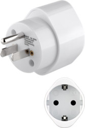 Mains adapter Europe &gt; North America/Japan, 3-pole, white