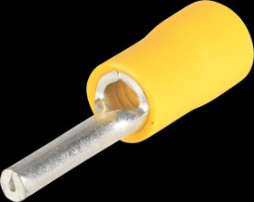 3749 Grooved pin shoes, 4.0 - 6.0mm², yellow