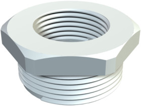 Adapter/reduction, M50 to M25, 55 mm, light gray, 2030659