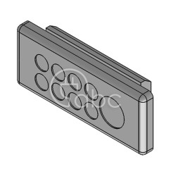 Przepust kablowy niedzielony KEL-DP-E, na 9 przewodów, 43587