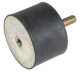 Podstawka antywibracyjna M12 średnica 75mm wysokość całkowita 50mm Cylinder męski-żeński