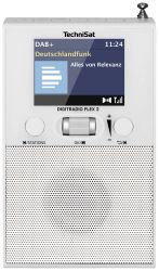 Radio gniazdkowe TechniSat DIGITRADIO FLEX 2 DAB+, fale metrowe (VHF) zawiera głośnik, funkcja budzika biały
