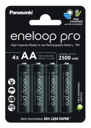 Akumulator NiMH R6 / AA 2500mAh 1,2V Eneloop PRO BK-3HCDE/4BE (4 szt.)