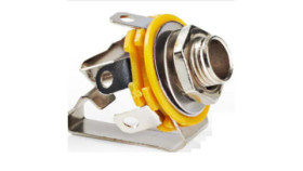 Jack 6.35mm stereo plug female chassis