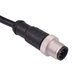 5 Way M12 Prewired Male Industrial Circular Connector IP68 4A 60V