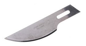 Ostrze noża rozmiar: Nr 2 Swann-Morton Kształt wygięty Stal węglowa Ostrze do skalpeli