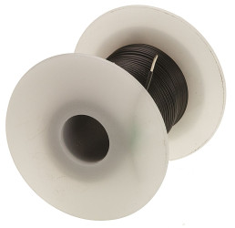 Przewód montażowy 0,75 mm² Czarny Alpha Wire SR-PVC 18 AWG 300 V dł. 30m 7/0,40 mm +80°C Lista UL