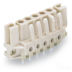 WAGO 722-134/047-000 Female MCS-MIDI 4P 5mm Straight Pin Spacer Flush