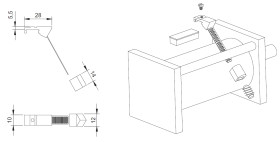 FA49-01 uchwyt montażowy czujników FEK, FFV, FGV