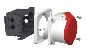 Puszka osprzętowa do gniazda CEE 16A 80mm szara CEE16E2 6288612