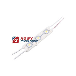Moduł LED 3xPLCC6 Bi.zi.12V 0,7W VDC IP65 6500K 60lm 3xSMD5050(biała ob.)