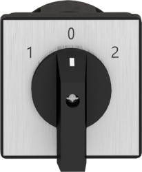 Reversing switch, right: 0° - 60°, left: 0° - 300, rotary actuator, 3 pole, 690 V, (W x H x D) 64 x 64 x 106 mm, front mounting,