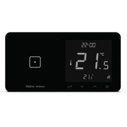 SINUM WSR-01L Regulator pokojowy + włącznik jednopolowy lewy kolor czarny