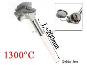 Termopara typu K; ochrona z korundu; 1300°C; 20 cm