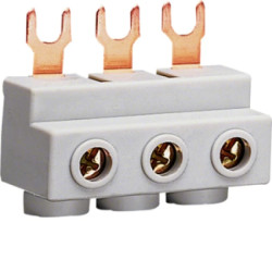 Zacisk przyłączeniowy 3-biegunowy 10mm2, do wyłączników silnikowych, zasilanie szyn, 3x25mm2 KF30M