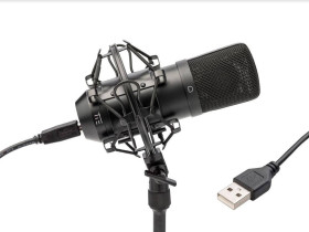 Tie Studio Condenser Mic SW Mikrofon studyjny USB Rodzaj transmisji danych:przewodowa z pająkiem, z kablem USB przewodow