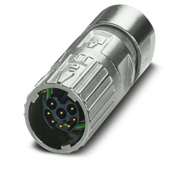 Złącze wielostykowe przemysłowe 8-pinowe M17 Montaż na kablu Wtyczka Phoenix Contact