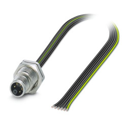 Złącze zasilające 8A Gniazdo 630 V 6 Position Phoenix Contact Metal Montaż tylny, IP67