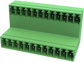 Degson 15EDGRT-3.81-24P-14-00A(H) Obudowa złącza pin męskiego na PCB, piny: 24, NaN A, 1 szt.